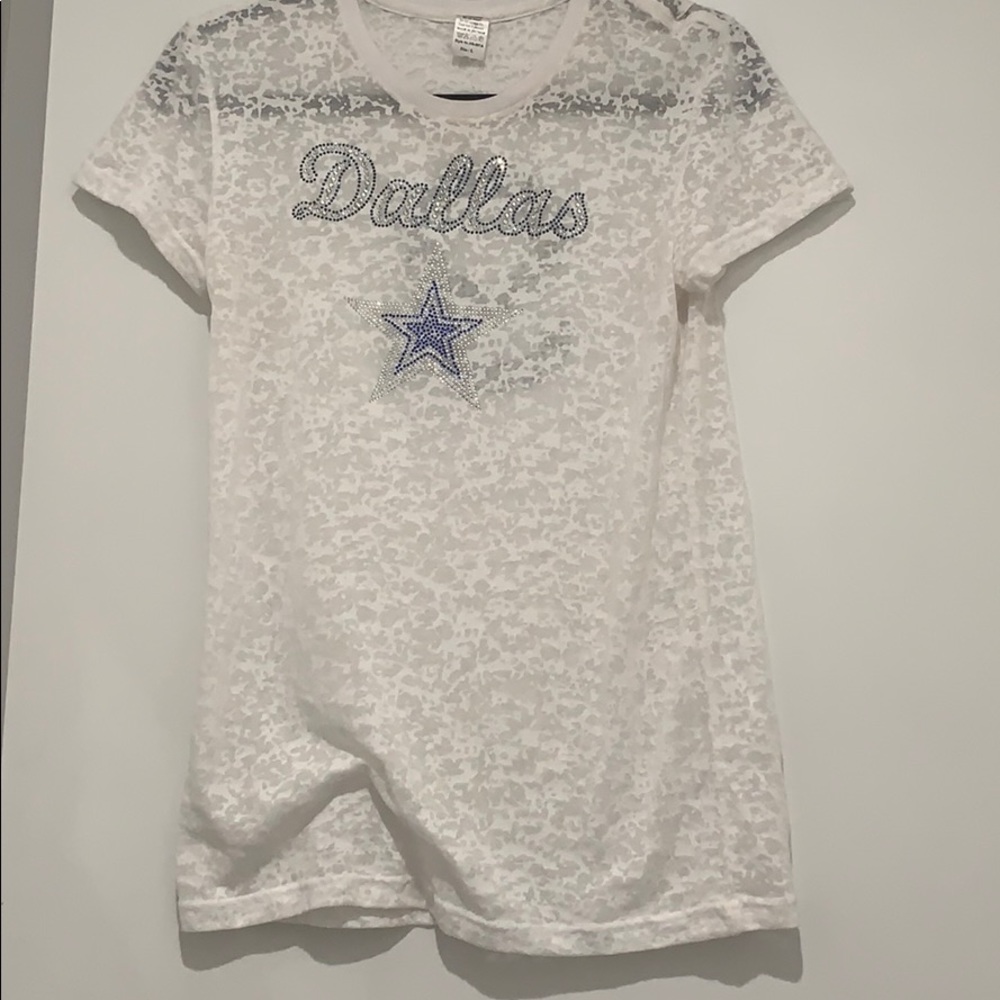 White cowboys T-shirt